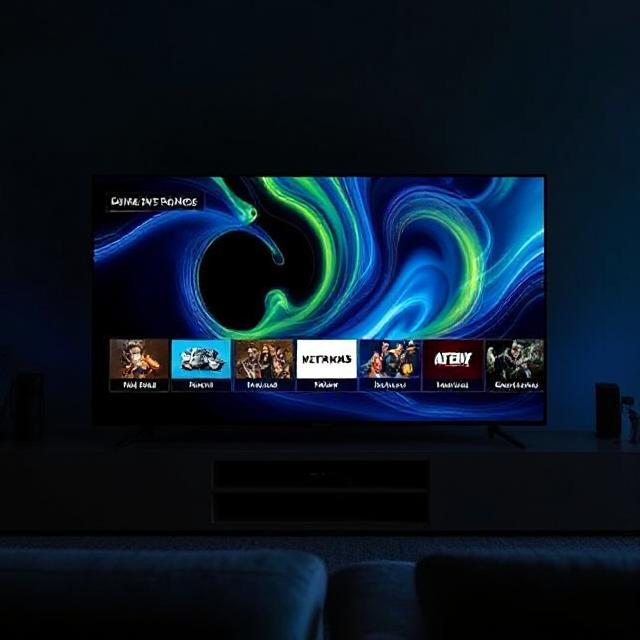 Nigma Streamz IPTV interface displayed on a smart TV screen