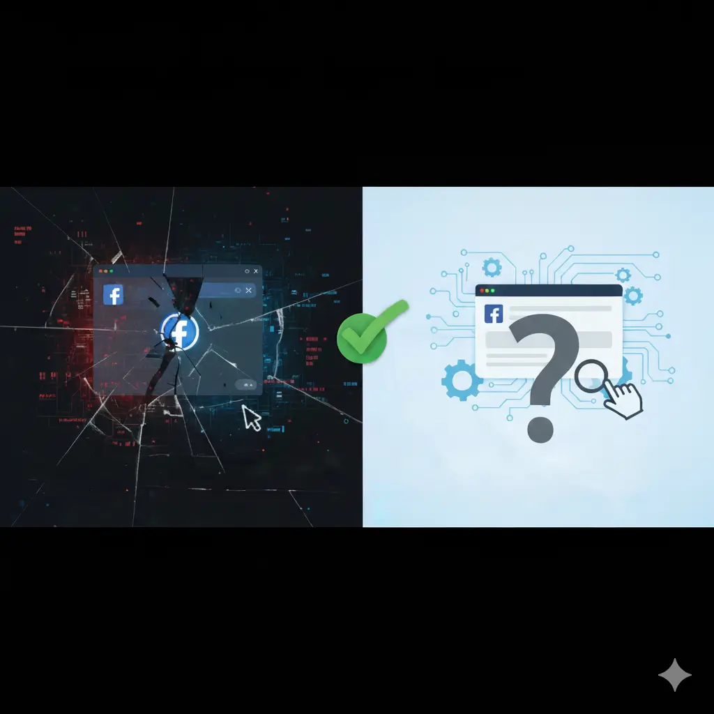 Facebook Too Slow To Load – visual showing Facebook loading issue and speed fix concept