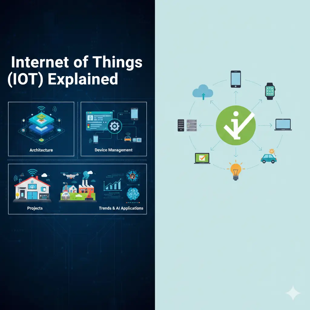Internet of Things (IoT) connected devices illustration