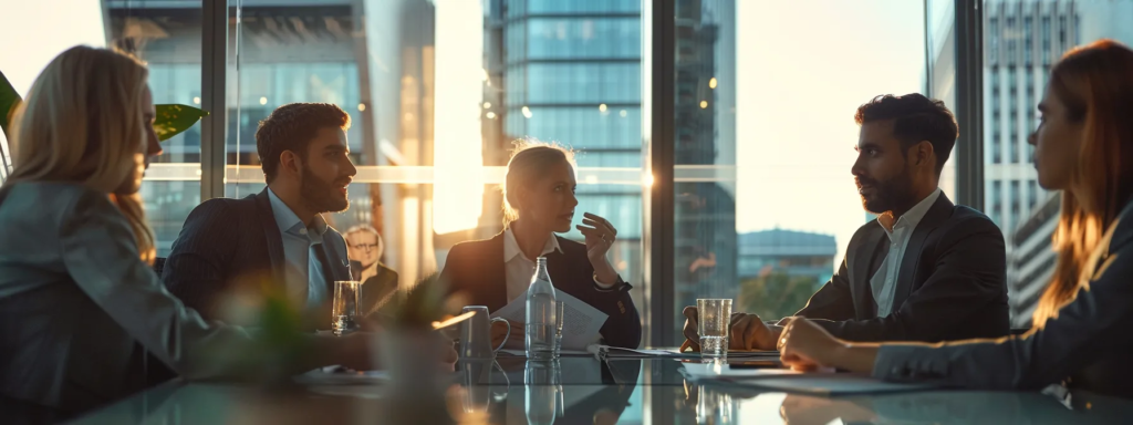 Automated Proposal Tools streamlining proposal creation in a business meeting discussion